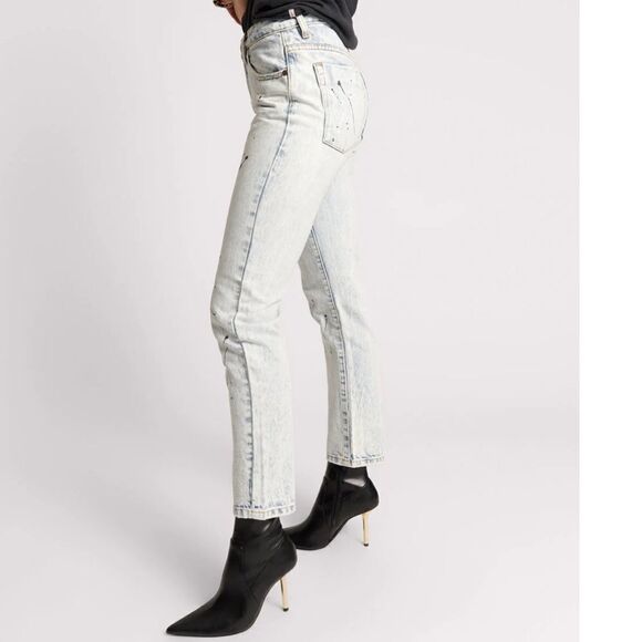 One x Teaspoon Awesome Baggies High Waist Straight Jeans - Florence Painted 28 - Picture 6 of 8